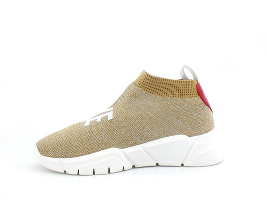 LOVE MOSCHINO Sneaker Running Socks Calzino Elastic Platino JA15113G1EIZ9900 - Sandrini Calzature e Abbigliamento