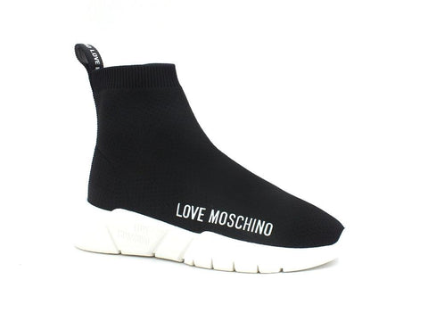LOVE MOSCHINO Sneaker Running Socks Elastic Nero JA15343G1EIZ4000 - Sandrini Calzature e Abbigliamento