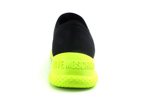 LOVE MOSCHINO Sneaker Sock Calzino Fluo Nero Giallo JA15564G0EIM200A - Sandrini Calzature e Abbigliamento