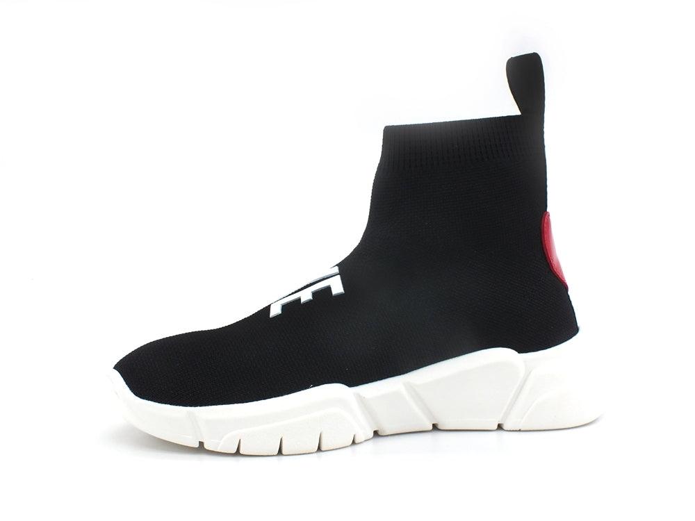 LOVE MOSCHINO Sneaker Sock Calzino Mid Cuore Nero JA15123G1EIZ800A - Sandrini Calzature e Abbigliamento