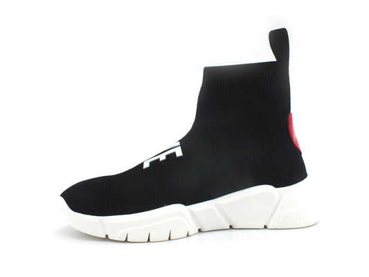 LOVE MOSCHINO Sneaker Sock Calzino Mid Cuore Nero JA15123G1EIZ800A - Sandrini Calzature e Abbigliamento