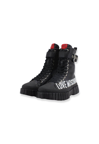 LOVE MOSCHINO Stivaletto Anfibio Donna Nero JA15695G1FIA0000 - Sandrini Calzature e Abbigliamento