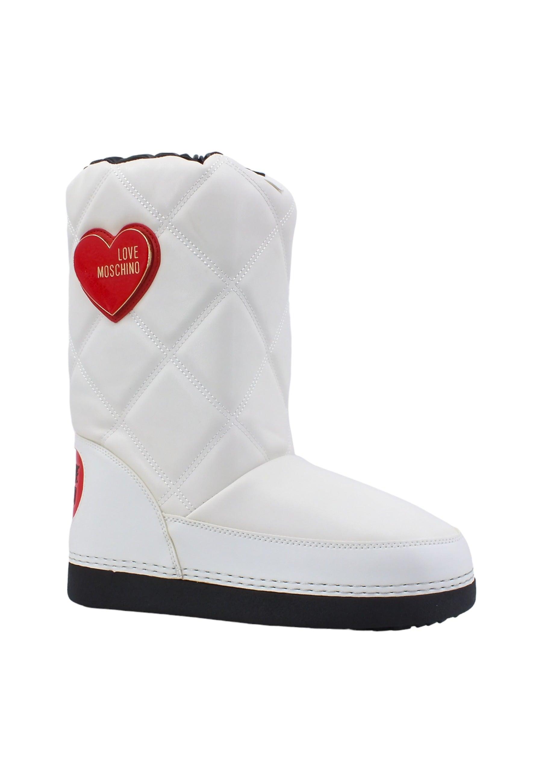 LOVE MOSCHINO Stivaletto Da Neve Donna Bianco JA24172G0HIT710A - Sandrini Calzature e Abbigliamento