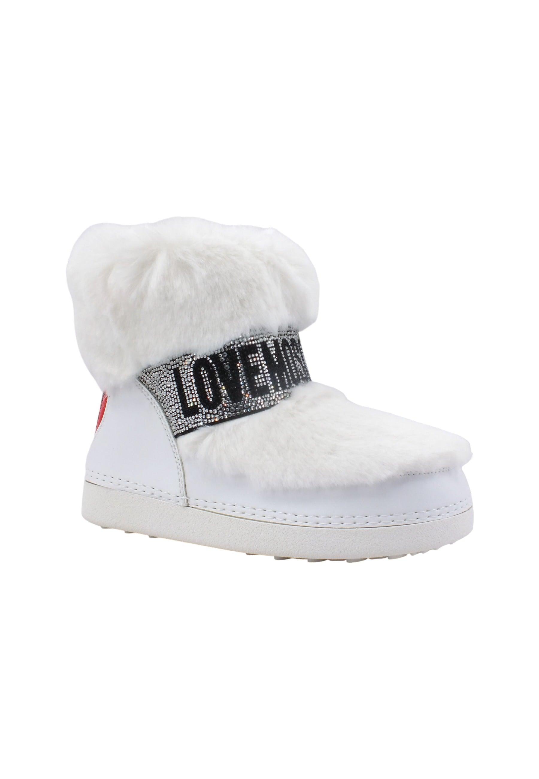 LOVE MOSCHINO Stivaletto Da Neve Donna Bianco JA24202G0HJW0100 - Sandrini Calzature e Abbigliamento