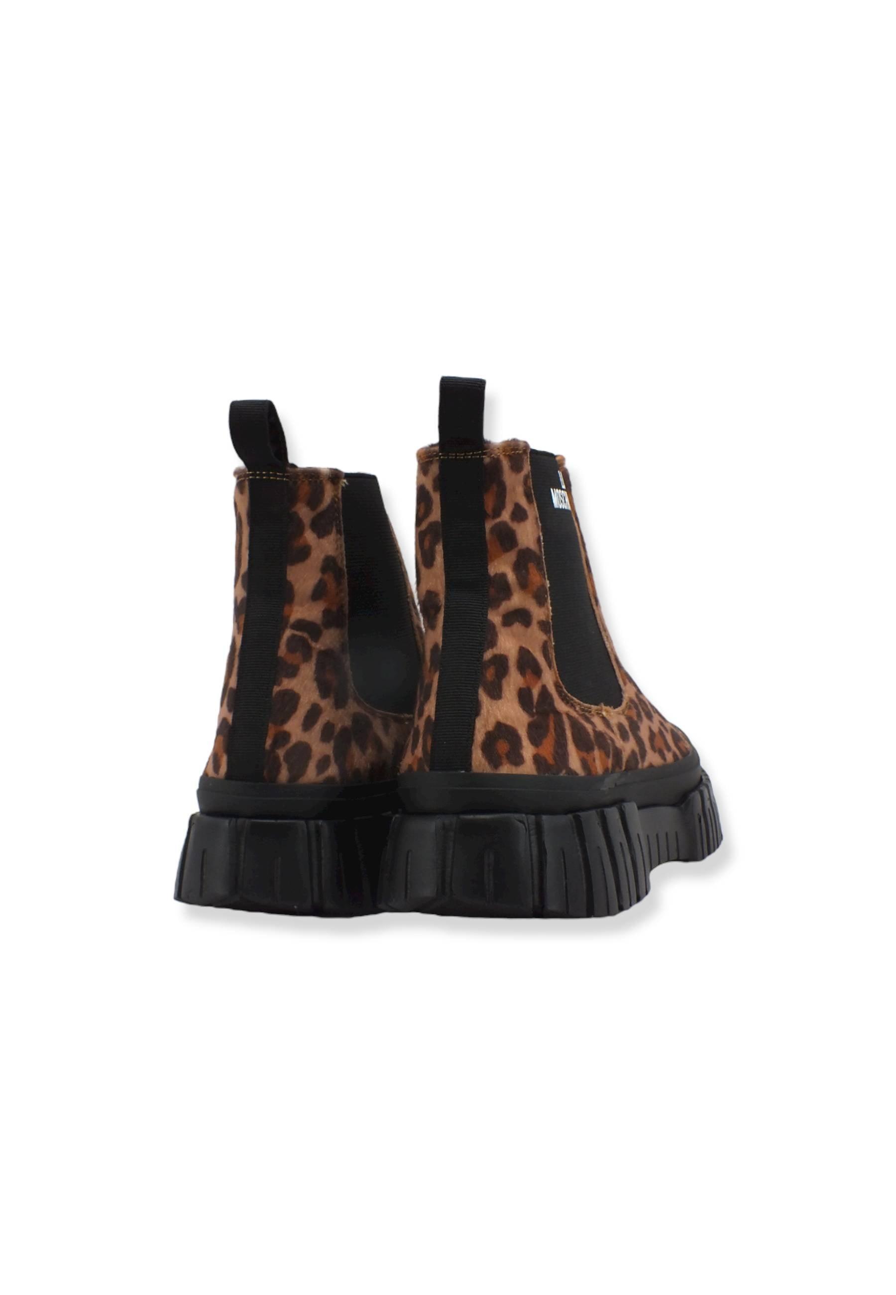 LOVE MOSCHINO Stivaletto Polacco Donna Animalier Cammello JA15655G1FIV0201 - Sandrini Calzature e Abbigliamento