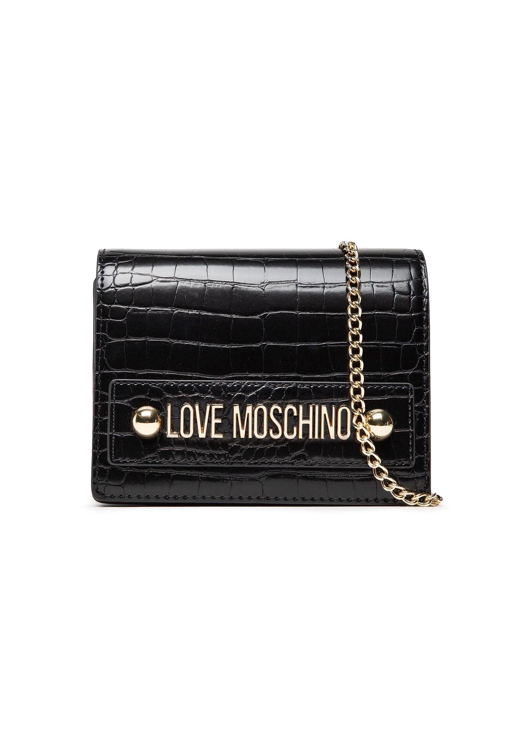 LOVE MOSCHINO Tracolla Crossbody Croco Nero JC4427PP0FKS0000 - Sandrini Calzature e Abbigliamento