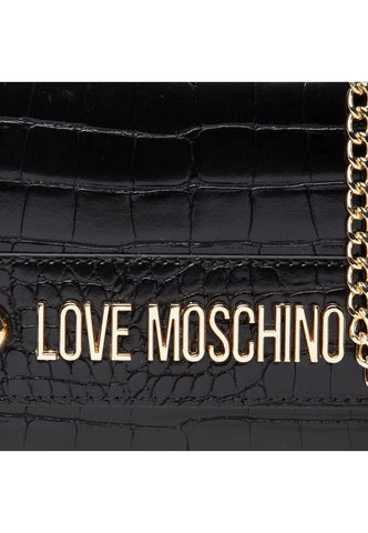 LOVE MOSCHINO Tracolla Crossbody Croco Nero JC4427PP0FKS0000 - Sandrini Calzature e Abbigliamento