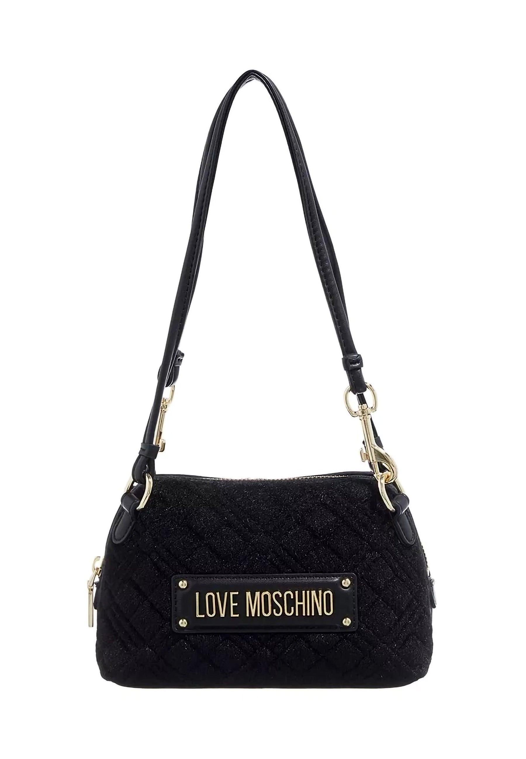 LOVE MOSCHINO Tracolla Crossbody Tweed Nero JC4064PP1HLB100A - Sandrini Calzature e Abbigliamento