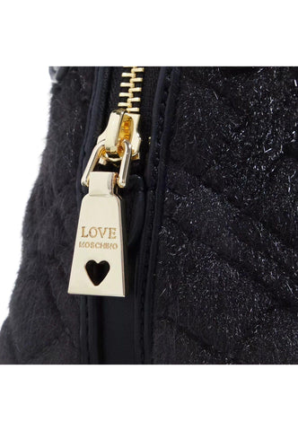 LOVE MOSCHINO Tracolla Crossbody Tweed Nero JC4064PP1HLB100A - Sandrini Calzature e Abbigliamento