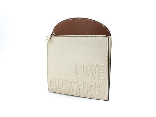 LOVE MOSCHINO Tracolla PU Mix Nero Cuoio Avorio JC4015PP1BLB100B - Sandrini Calzature e Abbigliamento