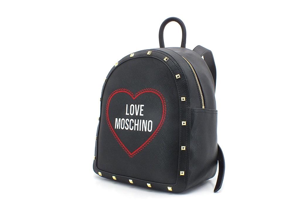 LOVE MOSCHINO Zaino Backpack Borchie Cuore Nero JC4369PP0EKG0000 - Sandrini Calzature e Abbigliamento