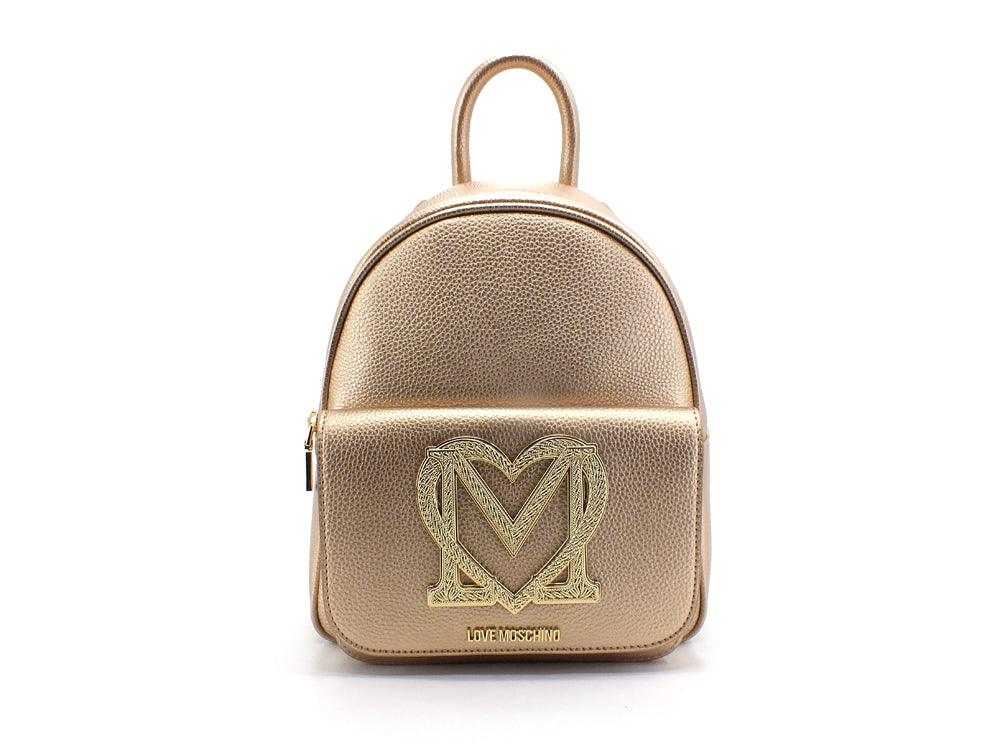 LOVE MOSCHINO Zaino Backpack Logo Cuore Oro JC4384PP0EKM0901 - Sandrini Calzature e Abbigliamento