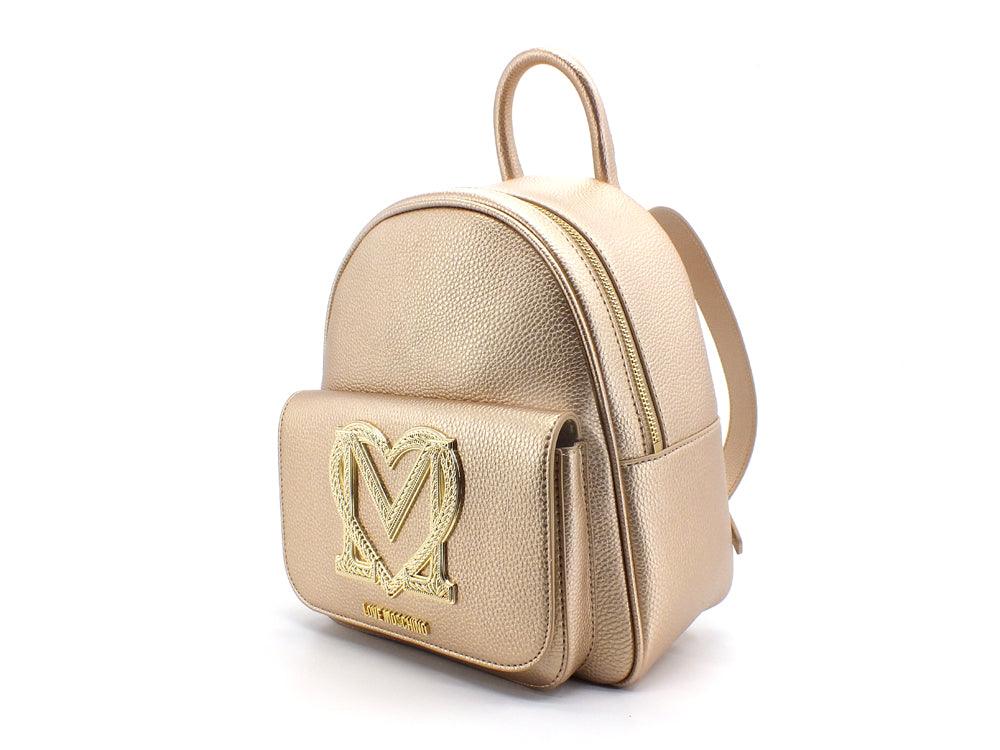 LOVE MOSCHINO Zaino Backpack Logo Cuore Oro JC4384PP0EKM0901 - Sandrini Calzature e Abbigliamento
