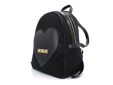 LOVE MOSCHINO Zaino Backpack Nylon Cuore Nero JC4332PP0EKD100A - Sandrini Calzature e Abbigliamento