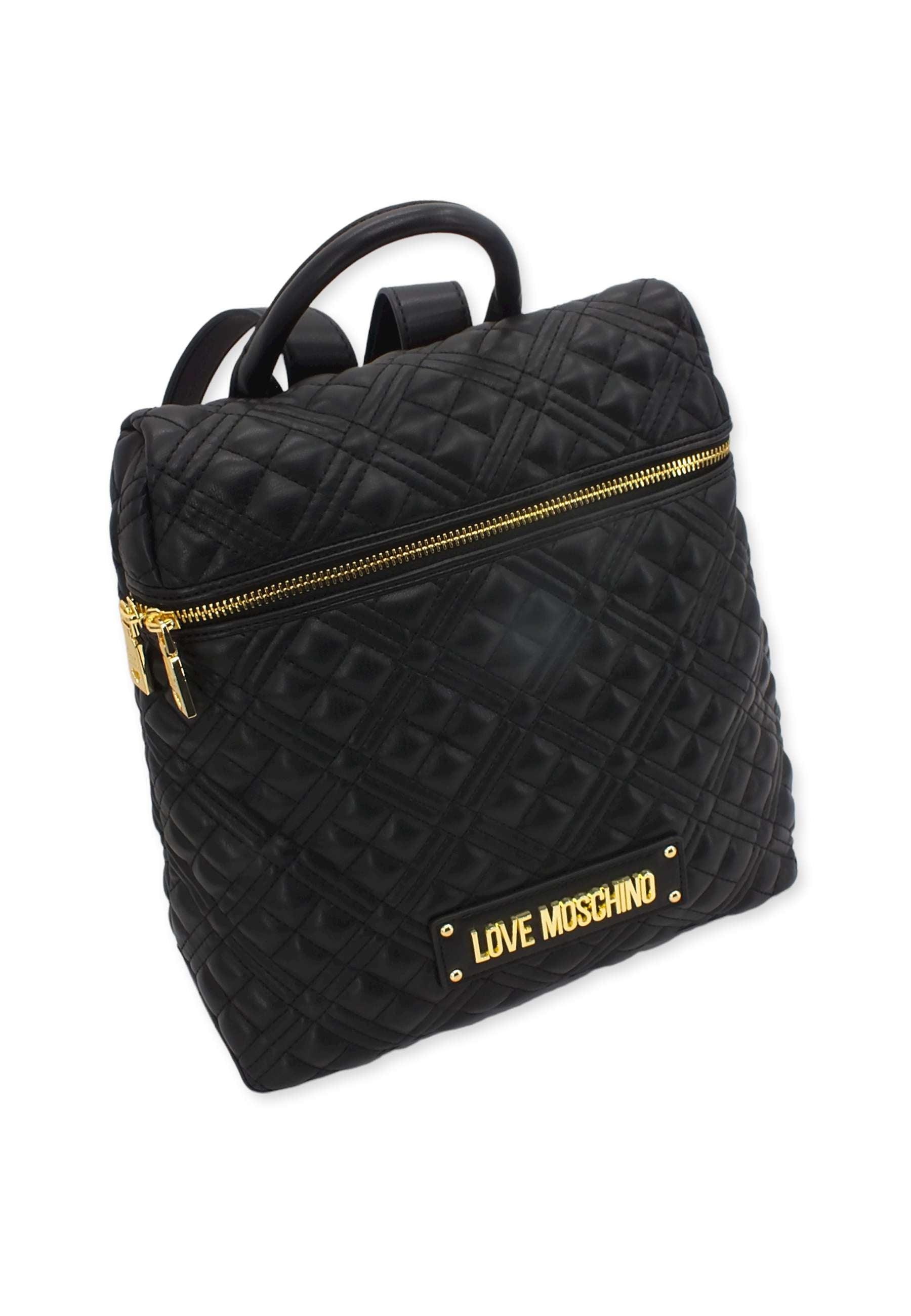 LOVE MOSCHINO Zaino Backpack Quilted Nero JC4321PP0FLA0000 - Sandrini Calzature e Abbigliamento