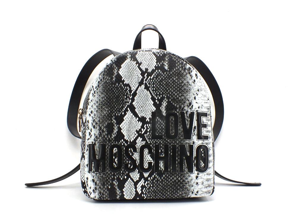 LOVE MOSCHINO Zaino Backpack Zip Animalier Python Roccia JC4363PP0EKI0954 - Sandrini Calzature e Abbigliamento