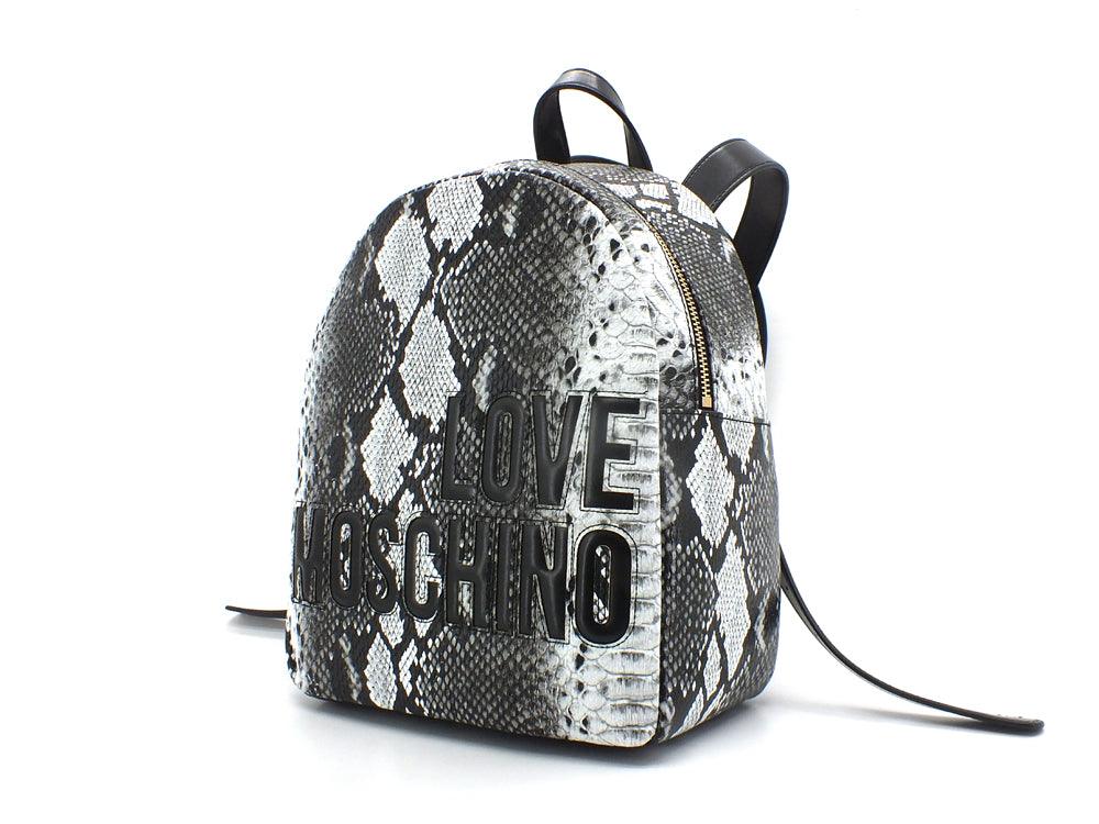 LOVE MOSCHINO Zaino Backpack Zip Animalier Python Roccia JC4363PP0EKI0954 - Sandrini Calzature e Abbigliamento