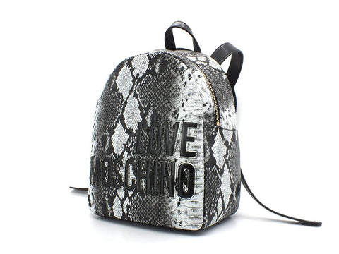 LOVE MOSCHINO Zaino Backpack Zip Animalier Python Roccia JC4363PP0EKI0954 - Sandrini Calzature e Abbigliamento