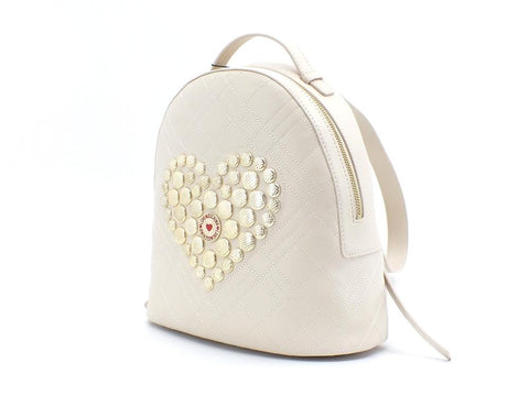 LOVE MOSCHINO Zaino Borchie Cuore Avorio JC4073PP1ELP0110 - Sandrini Calzature e Abbigliamento