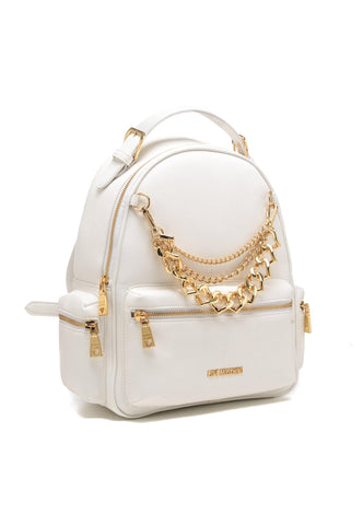 LOVE MOSCHINO Zaino Catena Donna Bianco JC4293PP0GKT0100 - Sandrini Calzature e Abbigliamento