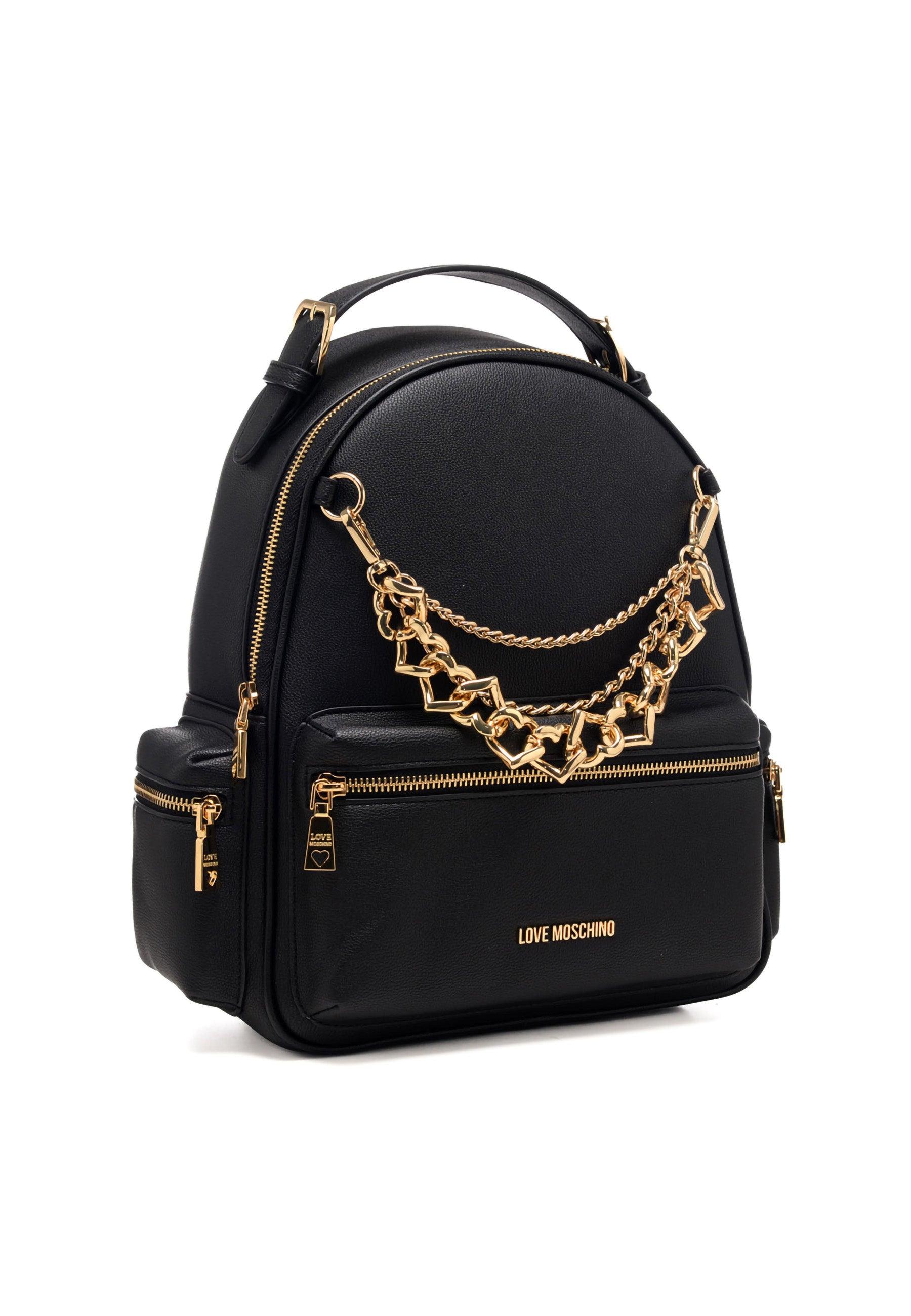 LOVE MOSCHINO Zaino Catena Donna Nero JC4293PP0GKT0000 - Sandrini Calzature e Abbigliamento