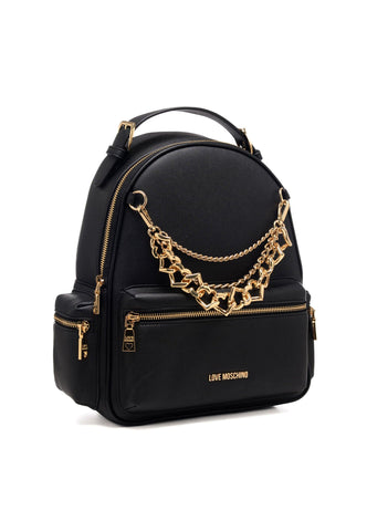 LOVE MOSCHINO Zaino Catena Donna Nero JC4293PP0GKT0000 - Sandrini Calzature e Abbigliamento