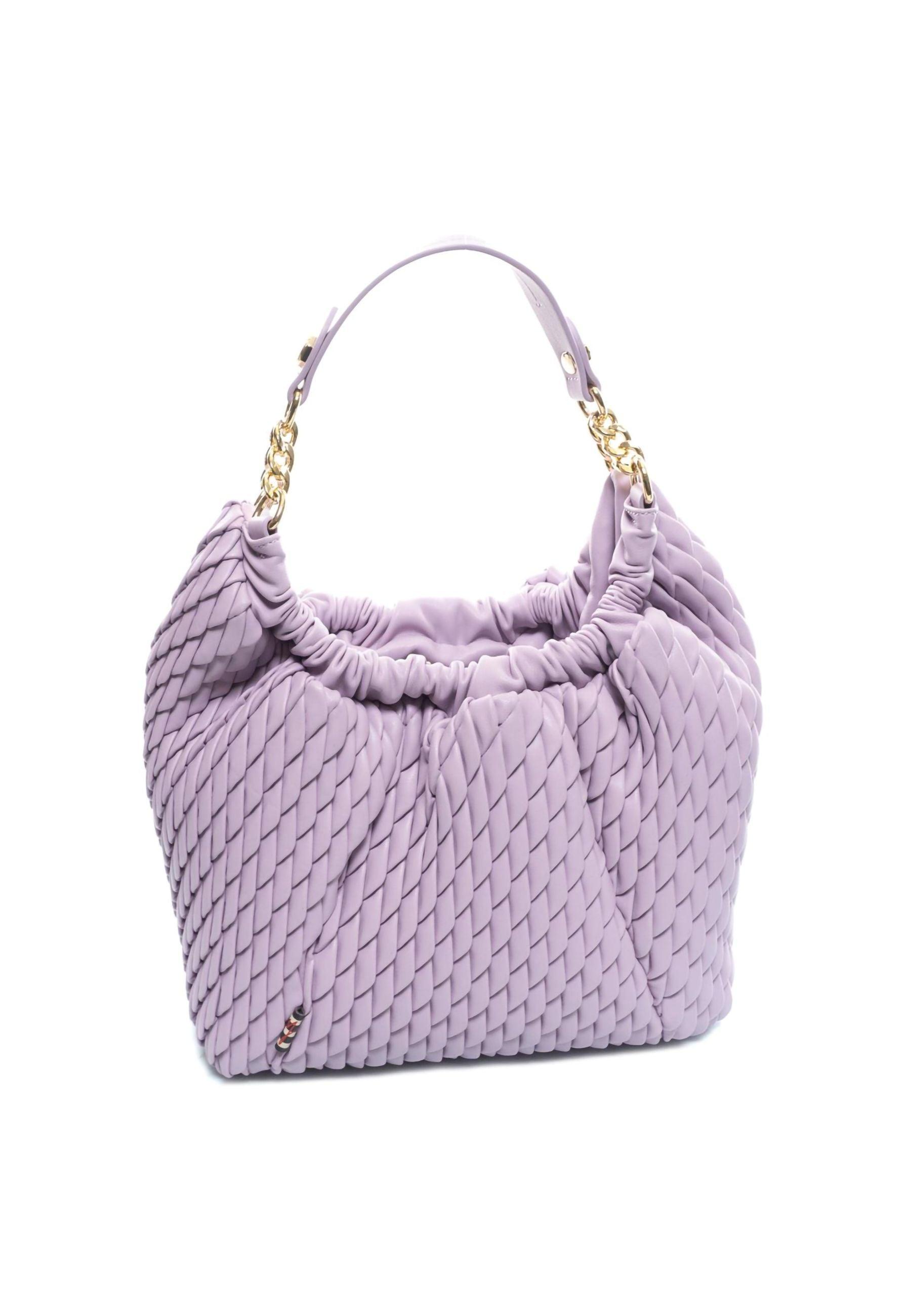 MANILA GRACE Borsa Hobo Small Lavanda B273EU - Sandrini Calzature e Abbigliamento