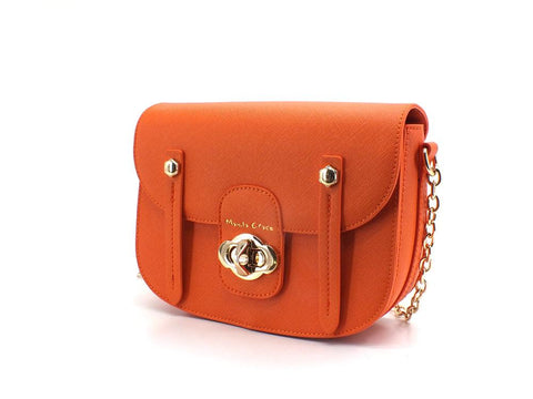 MANILA GRACE Borsa Poppy Medium Arancio B241 - Sandrini Calzature e Abbigliamento