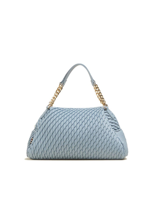 MANILA GRACE Borsa Tote Medium Azzurro Polvere B275EU - Sandrini Calzature e Abbigliamento
