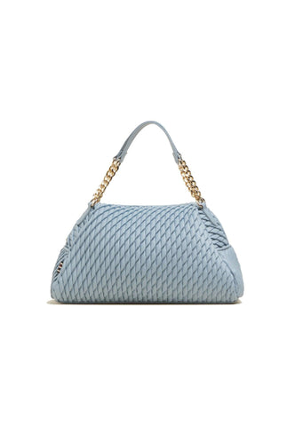 MANILA GRACE Borsa Tote Medium Azzurro Polvere B275EU - Sandrini Calzature e Abbigliamento