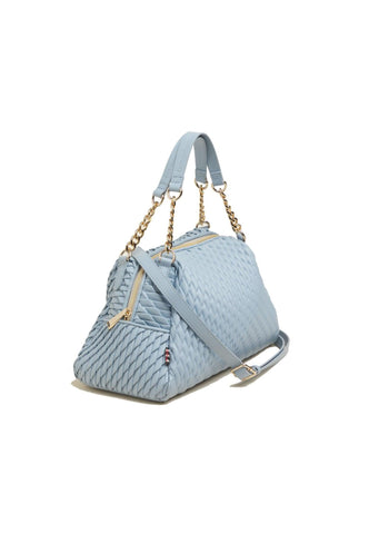 MANILA GRACE Borsa Tote Medium Azzurro Polvere B275EU - Sandrini Calzature e Abbigliamento
