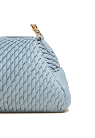 MANILA GRACE Borsa Tote Medium Azzurro Polvere B275EU - Sandrini Calzature e Abbigliamento