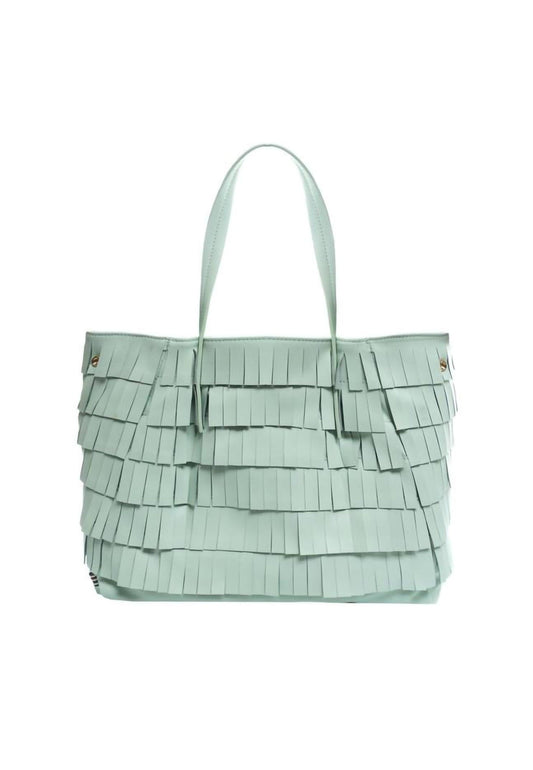 MANILA GRACE Borsa Tote Medium Verde Acqua B204EU - Sandrini Calzature e Abbigliamento