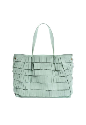 MANILA GRACE Borsa Tote Medium Verde Acqua B204EU - Sandrini Calzature e Abbigliamento