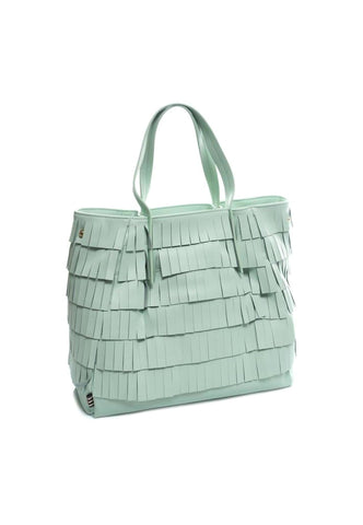 MANILA GRACE Borsa Tote Medium Verde Acqua B204EU - Sandrini Calzature e Abbigliamento