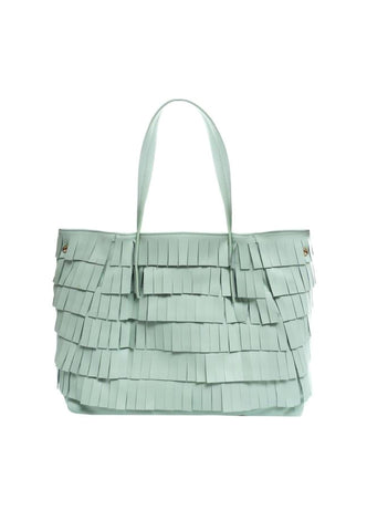 MANILA GRACE Borsa Tote Medium Verde Acqua B204EU - Sandrini Calzature e Abbigliamento