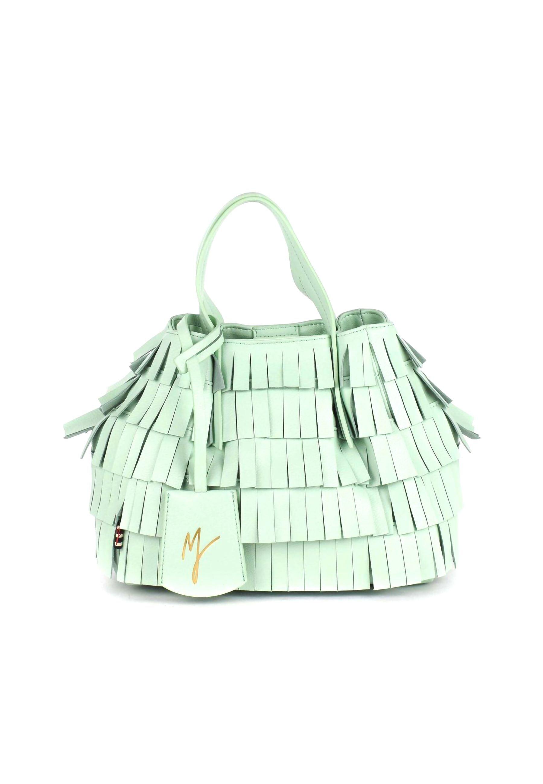 MANILA GRACE Borsa Tote Small Verde Acqua B203EU - Sandrini Calzature e Abbigliamento