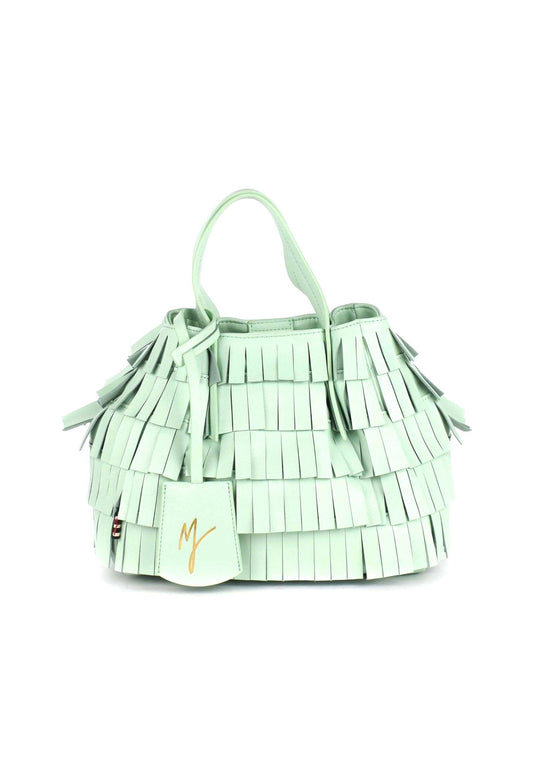 MANILA GRACE Borsa Tote Small Verde Acqua B203EU - Sandrini Calzature e Abbigliamento