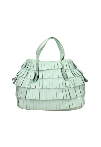 MANILA GRACE Borsa Tote Small Verde Acqua B203EU - Sandrini Calzature e Abbigliamento