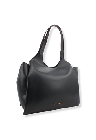 MANILA GRACE Borsa Tracolla Tote Blossom Nero B201EU - Sandrini Calzature e Abbigliamento