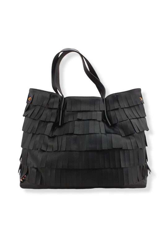 MANILA GRACE Jasmin Borsa Tracolla Medium Nera B229EU - Sandrini Calzature e Abbigliamento
