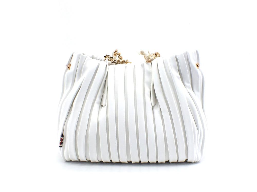 MANILA GRACE Jasmin Borsa Tracolla Small Bianco B254EU - Sandrini Calzature e Abbigliamento