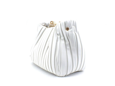 MANILA GRACE Jasmin Borsa Tracolla Small Bianco B254EU - Sandrini Calzature e Abbigliamento