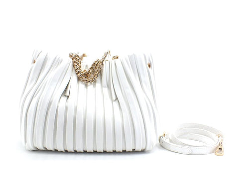 MANILA GRACE Jasmin Borsa Tracolla Small Bianco B254EU - Sandrini Calzature e Abbigliamento