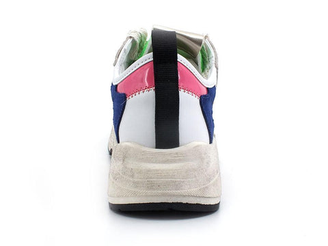 MANILA GRACE Sneaker Running Suede Multi Bianco Multicolor S651 - Sandrini Calzature e Abbigliamento
