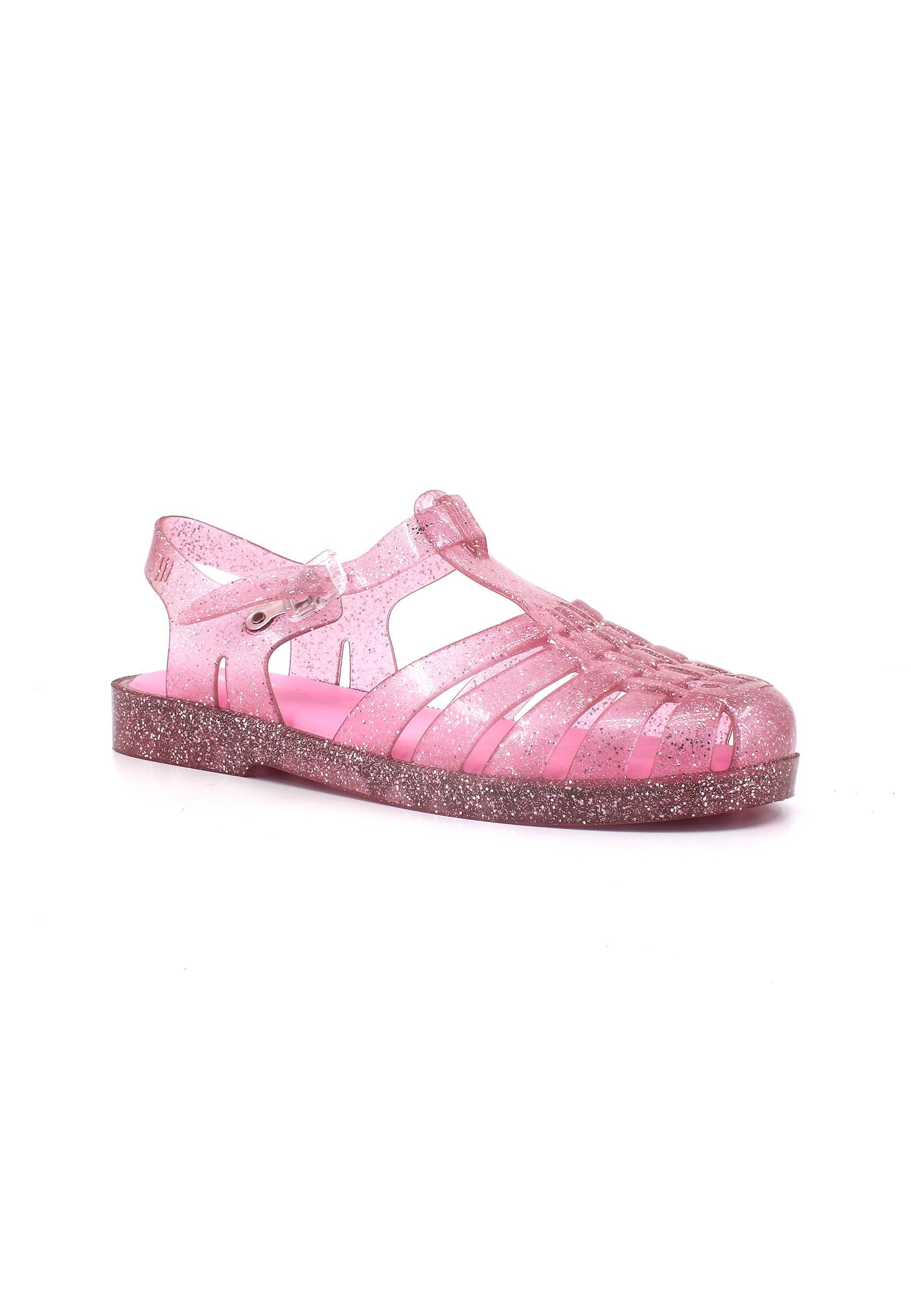 MELISSA Possession Shiny Sandalo Gomma Donna Pink Glitter 33520 - Sandrini Calzature e Abbigliamento