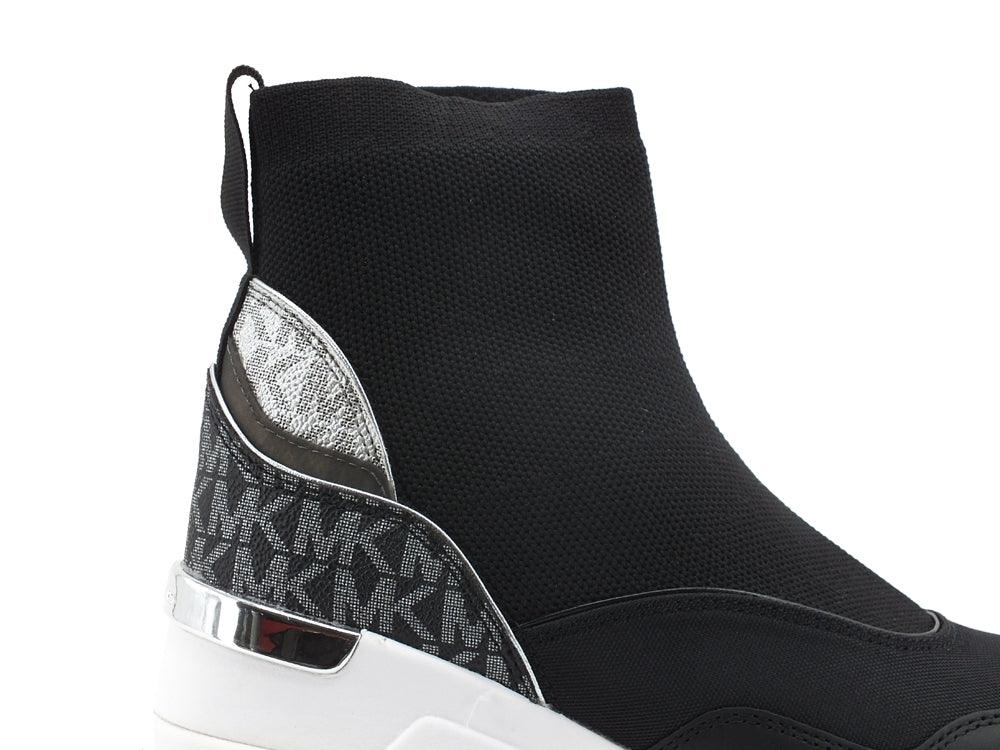 MICHAEK KORS Swift Bootie Sneaker Stretch Knit Black 43R2SWFE5D - Sandrini Calzature e Abbigliamento