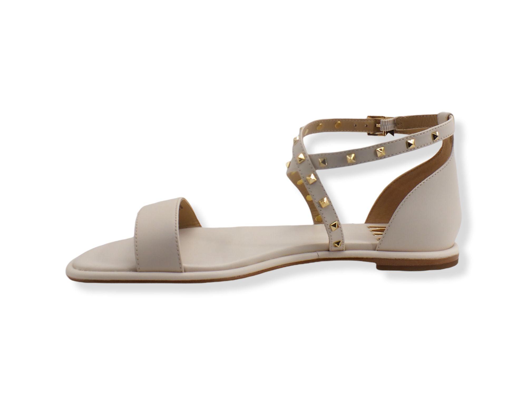 MICHAEL KORS Astrid Flat Sandal Donna Beige Lt Cream 40S2ATFA2L - Sandrini Calzature e Abbigliamento