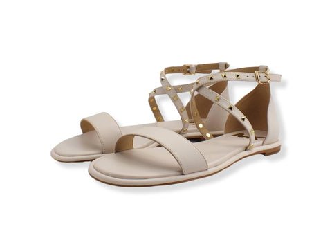 MICHAEL KORS Astrid Flat Sandal Donna Beige Lt Cream 40S2ATFA2L - Sandrini Calzature e Abbigliamento