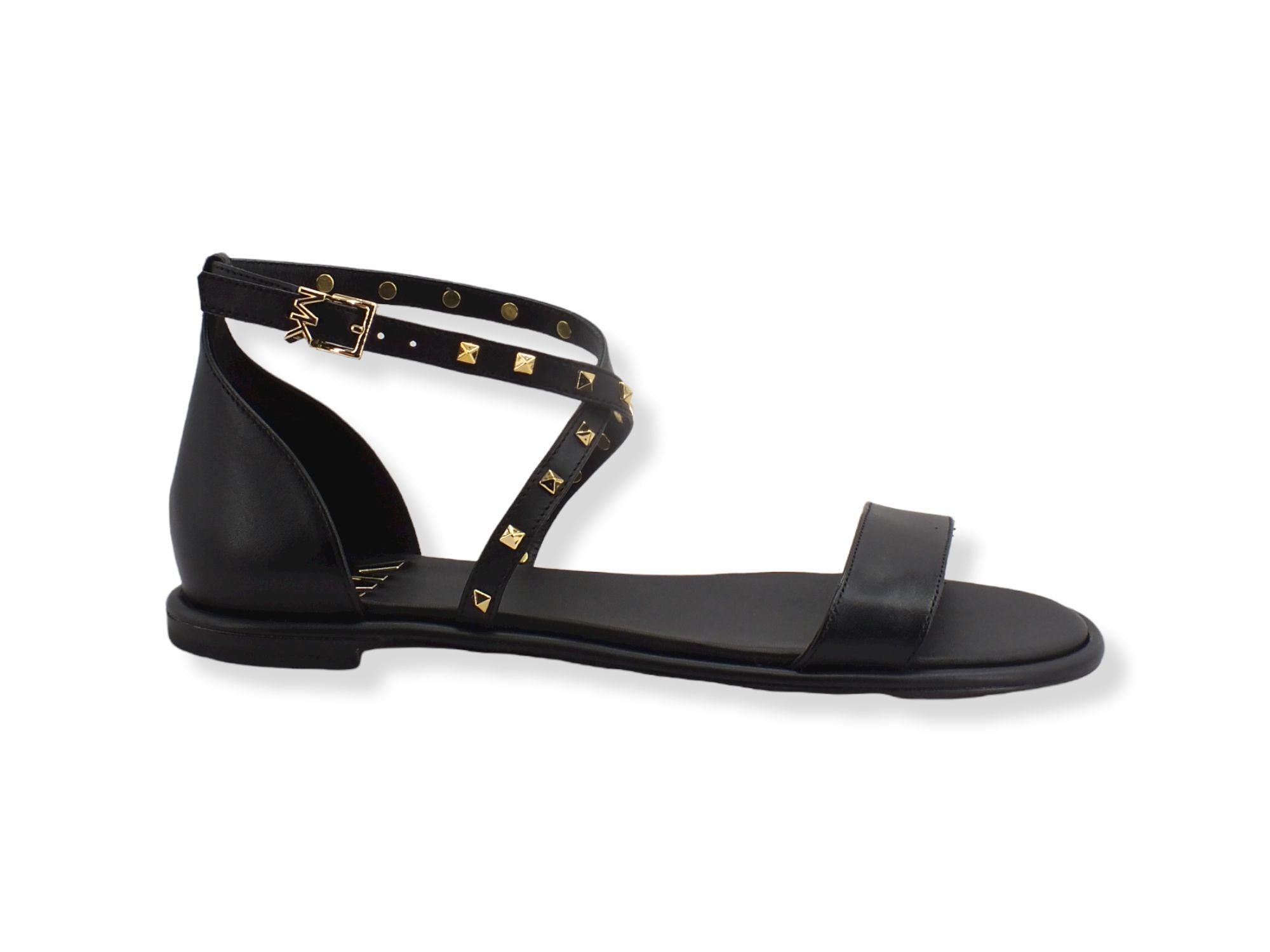MICHAEL KORS Astrid Flat Sandal Donna Black 40S2ATFA2L - Sandrini Calzature e Abbigliamento